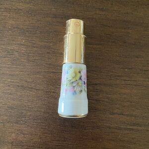 Vintage Limoges Floral Perfume Bottle with Gold Accents